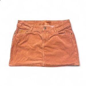 L.O.G.G. By H&M Burnt Orange Corduroy Mini Skirt
